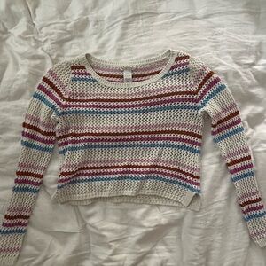 L*Space Cream and Pink Long Sleeve Tee